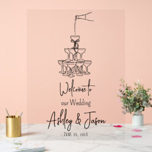 Tour de Champagne Accueil clair acrylique