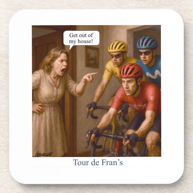 Tour de Fran’s Getränkeuntersetzer (Vorderseite)
