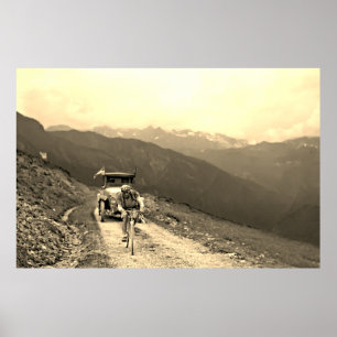 Tour de France 1925 Unbekannter Rider Col d'Aubisq Poster