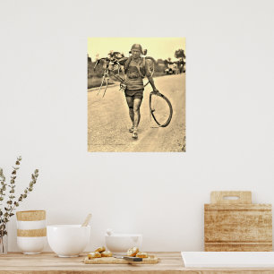 Tour de France 1928 Etappe 7 Italiener Giusto Ceru Poster