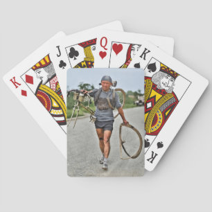 Tour de France 1928 Etappe 7 Italiener Giusto Ceru Spielkarten