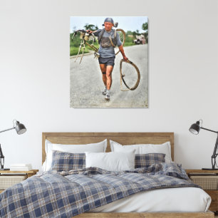Tour de France 1928 Zerstörter Italiener Giusto Ce Leinwanddruck