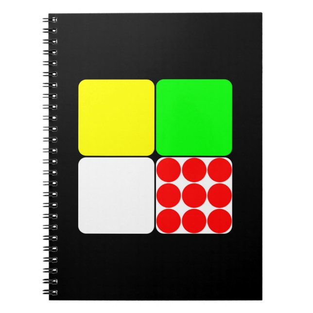 Tour de France Jerseys 3 Black Notizblock (Vorderseite)