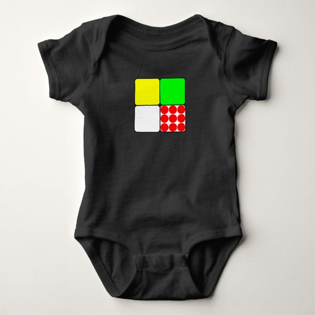 Tour de France Jerseys 3 Yellow Baby Strampler (Vorderseite)