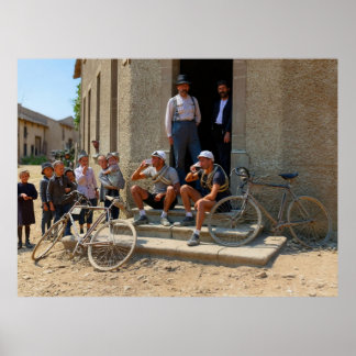 Tour de France Nach Der Etappe Bier Zeit 1921 Colo Poster