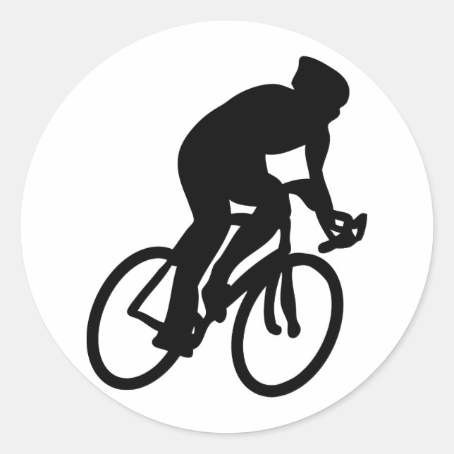 Tour de france Radler Runder Aufkleber (Vorderseite)