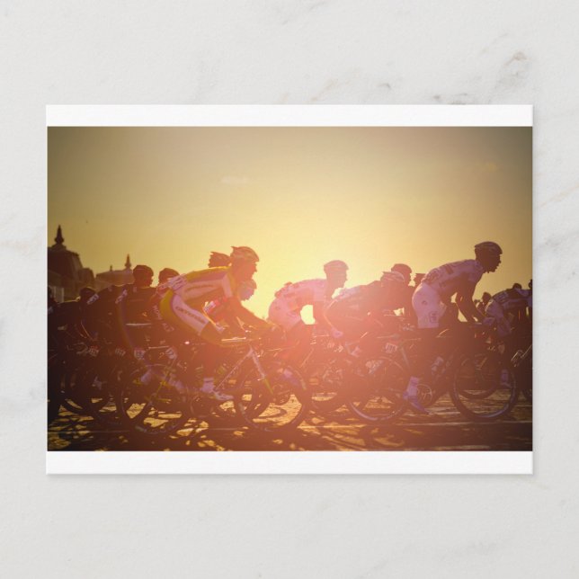Tour De France Sunset Postkarte (Vorderseite)