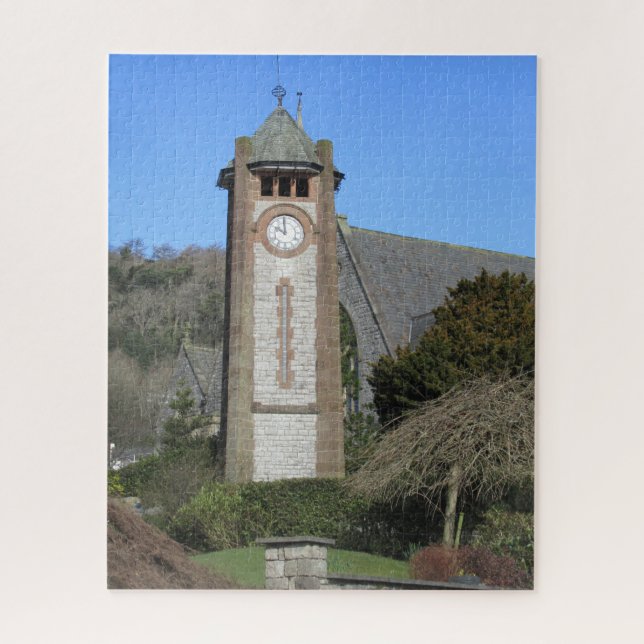 Tour de l'horloge Grange-over-Sands Jigsaw Puzzle  (Vertical)