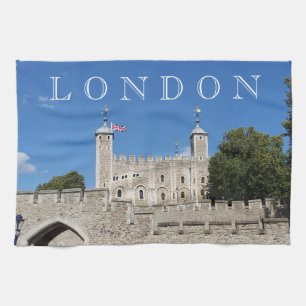Tour de Londres vue serviette de thé