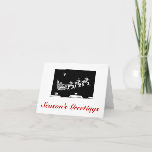 Tour de Sleigh de Noël de carte d'ASC
