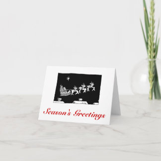 Tour de Sleigh de Noël de carte d'ASC