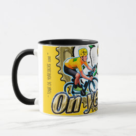 Tour de Yorkshire 2018 Kaffeemaschine "On yer Bike Tasse