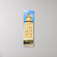 Tour d'Hercules Phare Toile Verte Imprimé