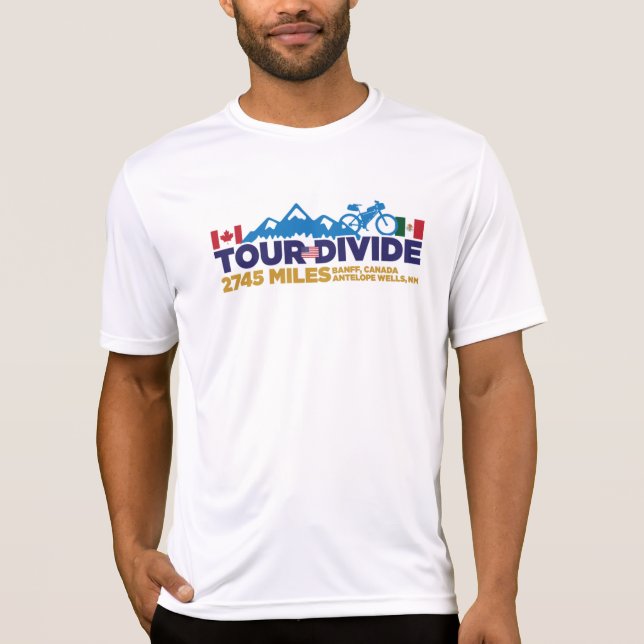 Tour Divide Bannière + Punch Card T-shirt (Devant)