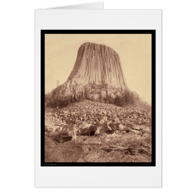 Tour du Diable du côté ouest WY 1890 (Devant)