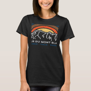 Tour du Mont Blanc Chamonix Frankreich Italien Sch T-Shirt