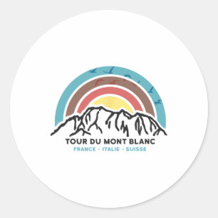 Tour Du Mont Blanc Finisher Chamonix Frankreich Wa Runder Aufkleber