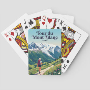 Tour du Mont Blanc Frankreich Spielkarten