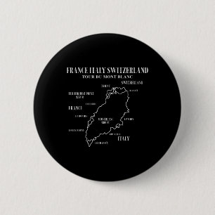 Tour Du Mont Blanc Karte Frankreich Italien Schwei Button