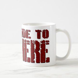 Tour dur dans la tasse de café de nulle part