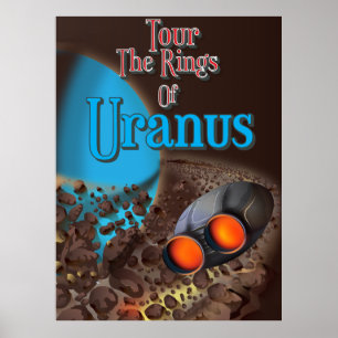 Tour durch die Ringe des Uranus-Reiseplakats Poster