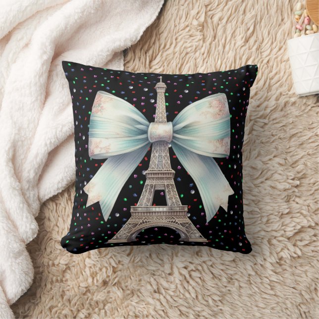 Tour Eiffel avec oreiller à lancer de cou (Couverture)