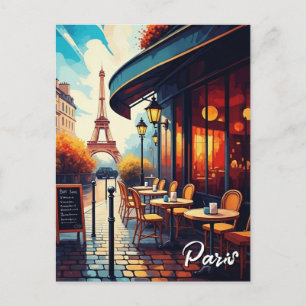 Tour Eiffel de Paris depuis une carte postale de c