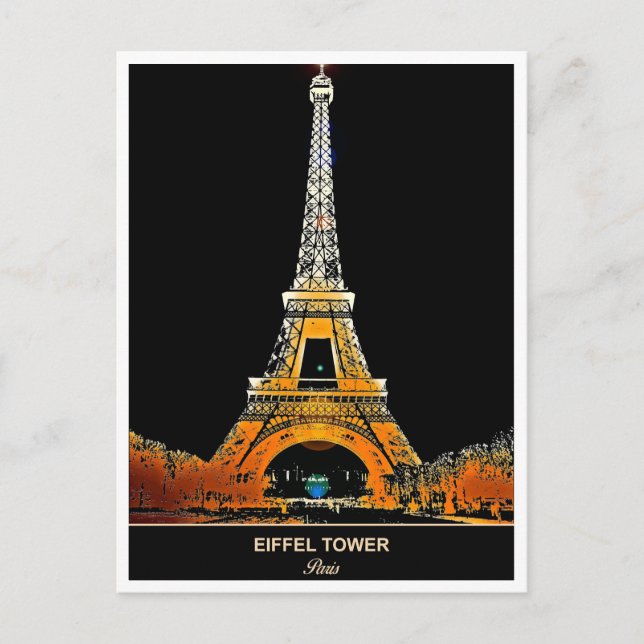 Tour Eiffel : Envoyez une carte postale de Paris (Devant)