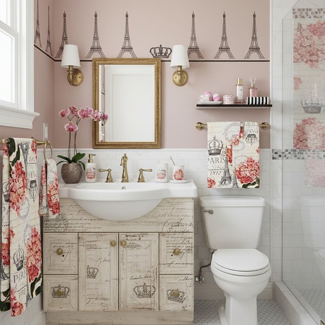 Tour Eiffel et hydrangée (Créateur téléchargé)