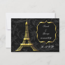 tour Eiffel or standard rsvp français 3,5 x 5