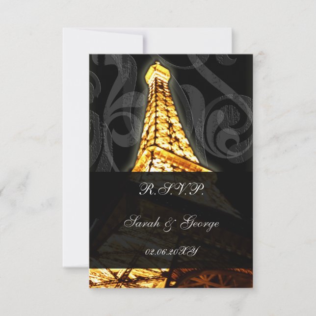 tour Eiffel or standard rsvp français 3,5 x 5 (Devant)