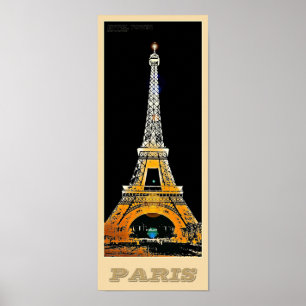 Tour Eiffel Paris - 01 - Affiche de voyage