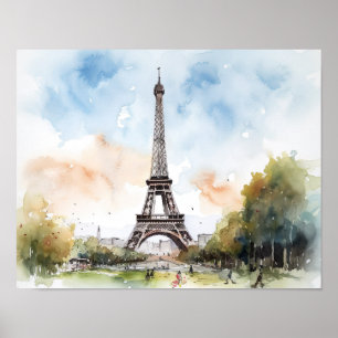 Tour Eiffel Paris France Art Imprimer Poster