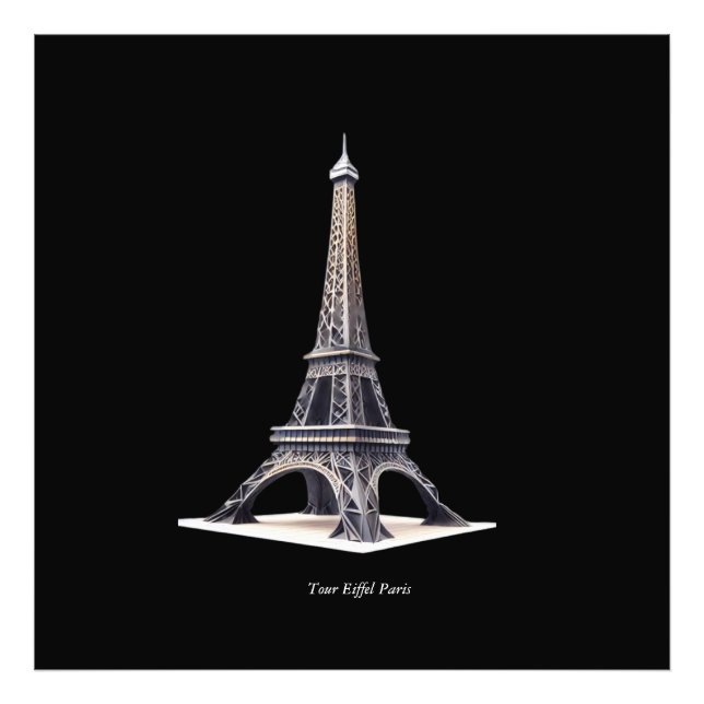 Tour Eiffel Paris Frankreich Fotodruck (Vorne)