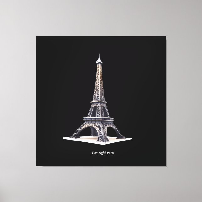 Tour Eiffel Paris Frankreich Leinwanddruck (Vorderseite)