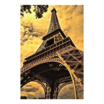Tour Eiffel Paris Poster de France (satin)