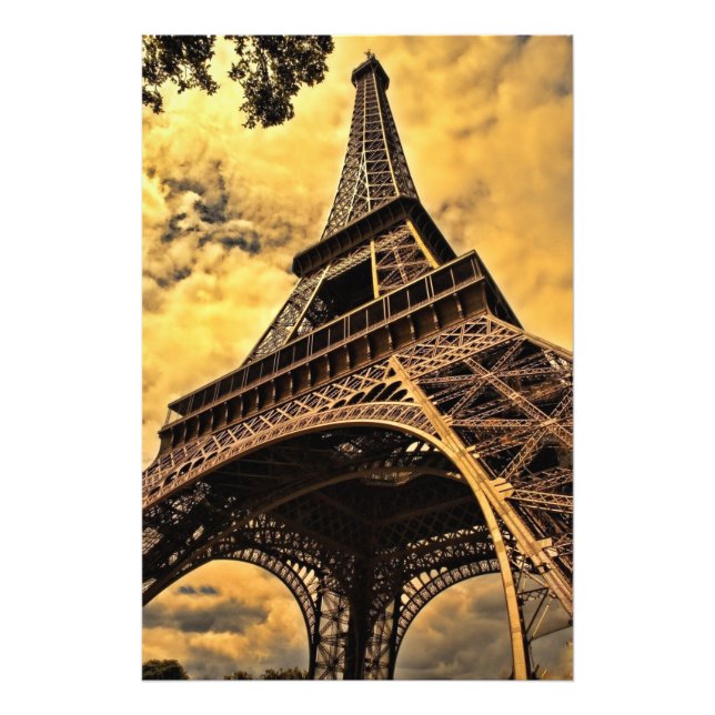 Tour Eiffel Paris Poster de France (satin) (Devant)