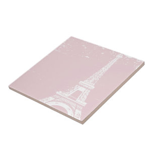 Tour Eiffel rose Carreaux de céramique