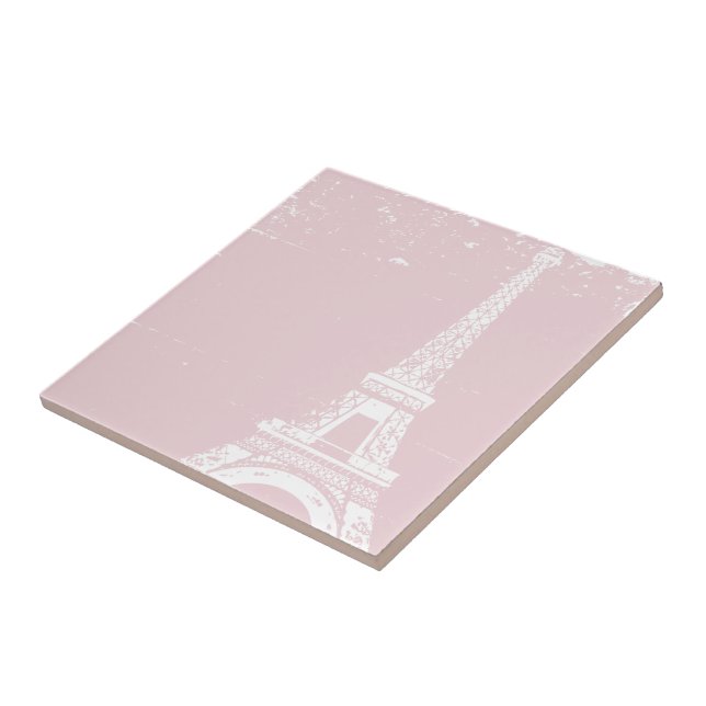 Tour Eiffel rose Carreaux de céramique (Côté)