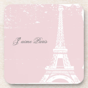 Tour Eiffel rose Dessous de verre en liège