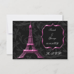 tour Eiffel rose rsvp standard 3,5 x 5