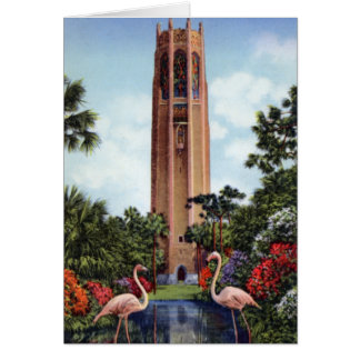 Tour et Flamants roses de chant du Pays de Galles