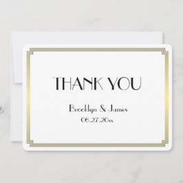 Tour Great Gatsby Art Déco Mariage or Merci