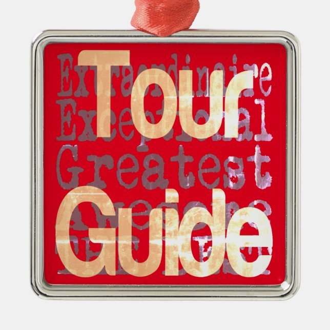 Tour Guide Extraordinator Ornament Aus Metall (Vorne)