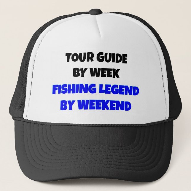 Tour Guide Fischen Legende Truckerkappe (Vorderseite)