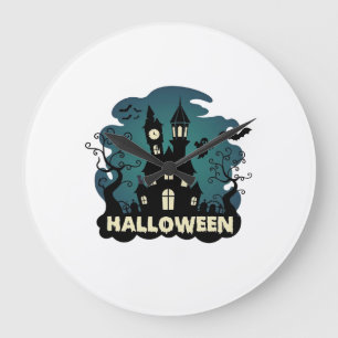 Tour horloge chauves-souris fantôme de maison hant