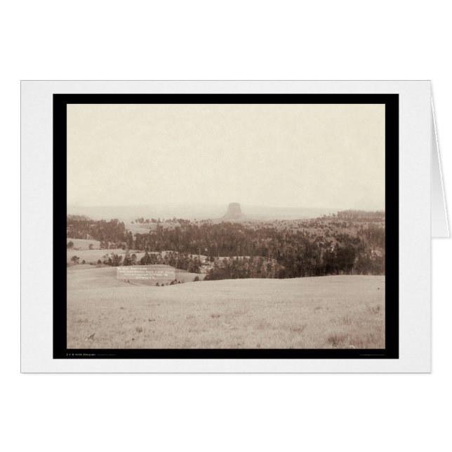Tour Little Missouri Buttes & Devil's WY 1890 (Devant horizontal)