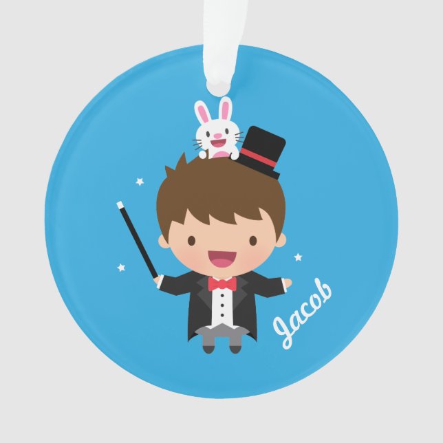 Tour magique de lapin de magicien mignon pour des (devant)
