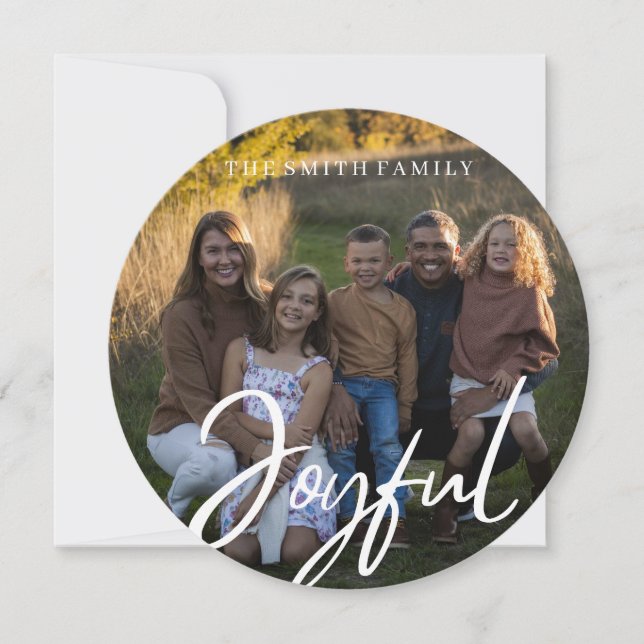 tour moderne joyeuse carte de vacances (Devant)