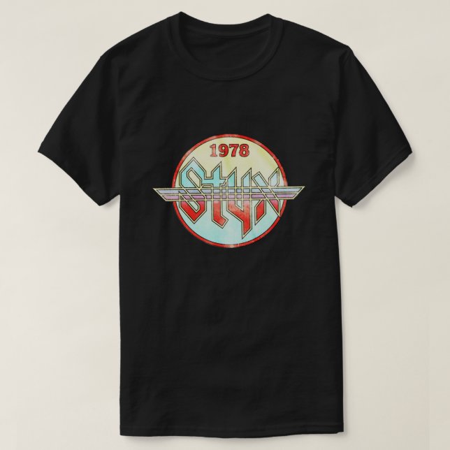 Tour Music Gift American STYX Circle 1978 World Co T-Shirt (Design vorne)